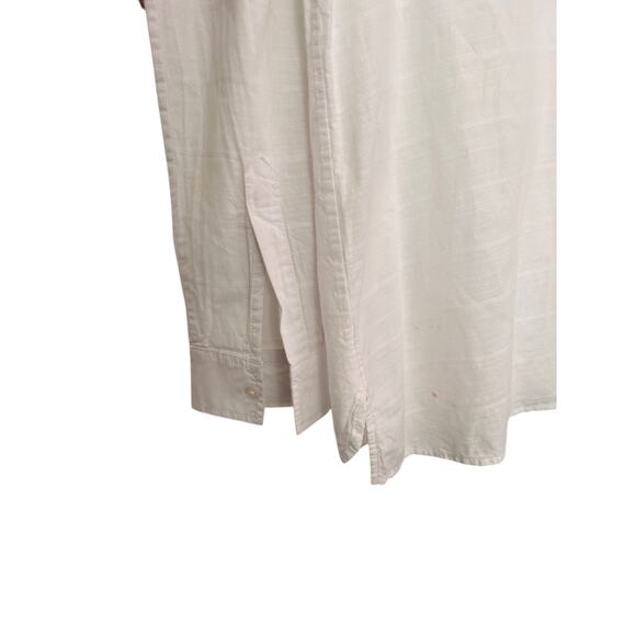 Tommy Hilfiger‎ Shirt Womens Medium White Half Button Front Long Sleeve - Picture 7 of 9